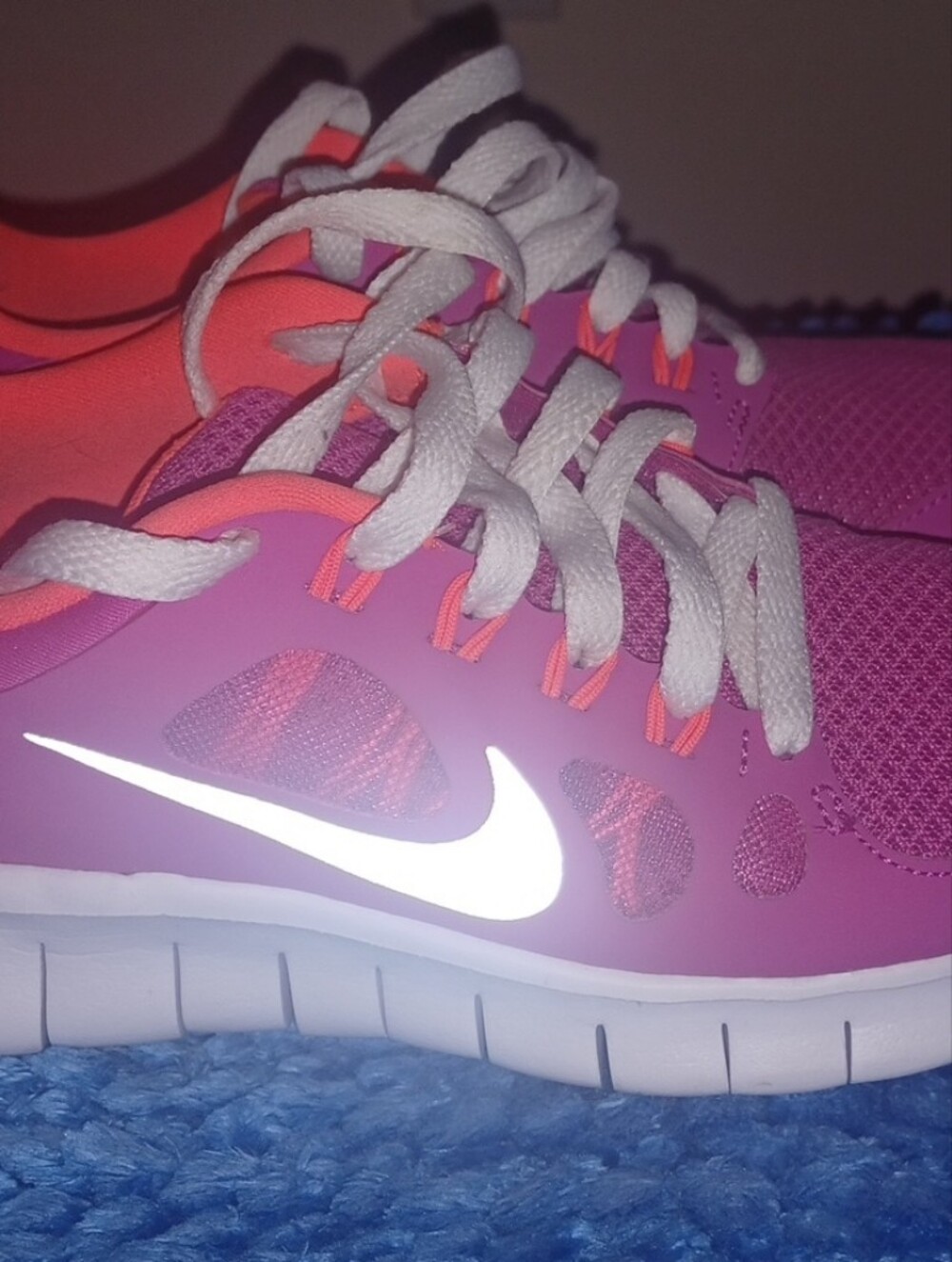 Nike Kids Purple & Coral Athletic Sneakers